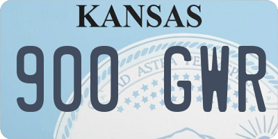 KS license plate 900GWR