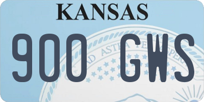 KS license plate 900GWS