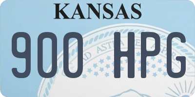 KS license plate 900HPG