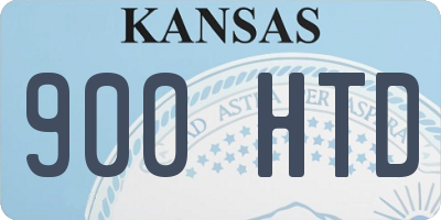 KS license plate 900HTD