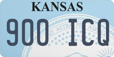KS license plate 900ICQ