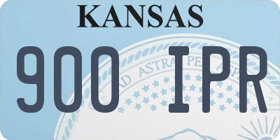 KS license plate 900IPR