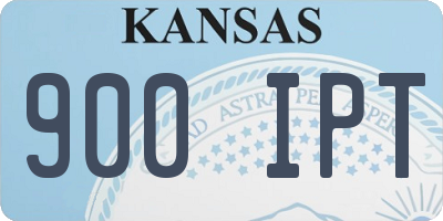 KS license plate 900IPT