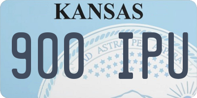 KS license plate 900IPU