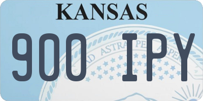 KS license plate 900IPY