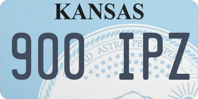 KS license plate 900IPZ