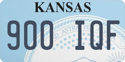 KS license plate 900IQF