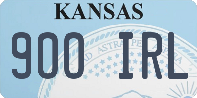 KS license plate 900IRL