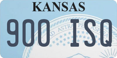 KS license plate 900ISQ