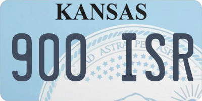 KS license plate 900ISR