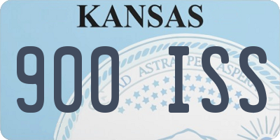 KS license plate 900ISS