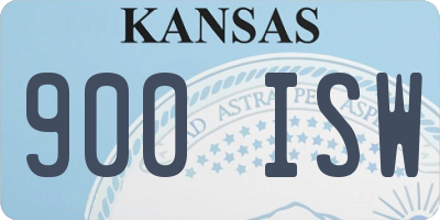 KS license plate 900ISW