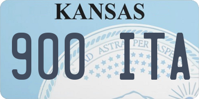 KS license plate 900ITA