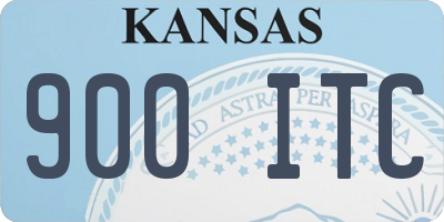 KS license plate 900ITC