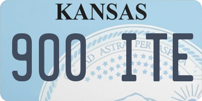 KS license plate 900ITE