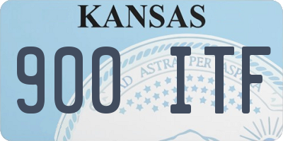 KS license plate 900ITF