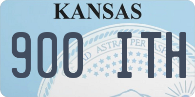 KS license plate 900ITH