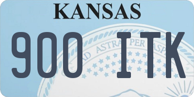 KS license plate 900ITK