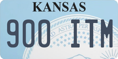 KS license plate 900ITM