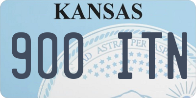 KS license plate 900ITN