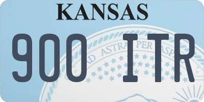 KS license plate 900ITR