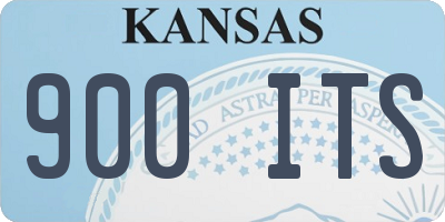 KS license plate 900ITS