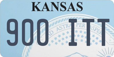 KS license plate 900ITT