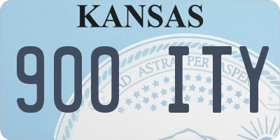 KS license plate 900ITY