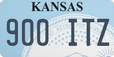 KS license plate 900ITZ