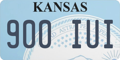 KS license plate 900IUI