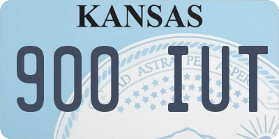 KS license plate 900IUT