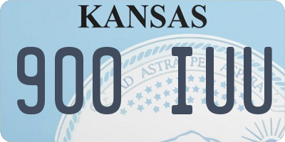 KS license plate 900IUU