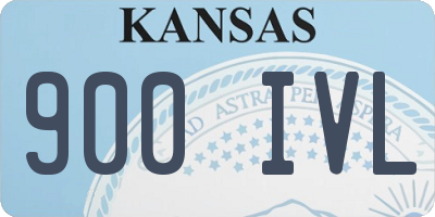 KS license plate 900IVL