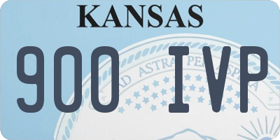 KS license plate 900IVP