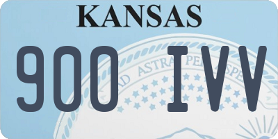 KS license plate 900IVV