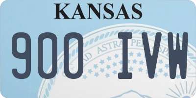 KS license plate 900IVW