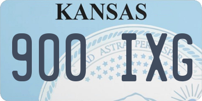 KS license plate 900IXG