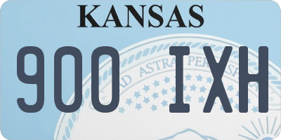 KS license plate 900IXH