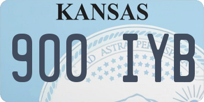 KS license plate 900IYB