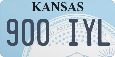 KS license plate 900IYL
