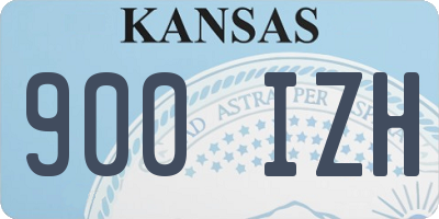 KS license plate 900IZH