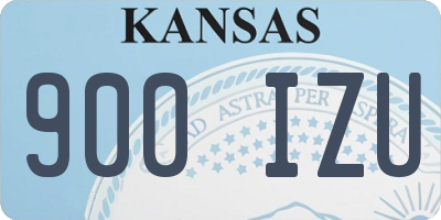 KS license plate 900IZU