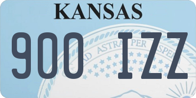 KS license plate 900IZZ