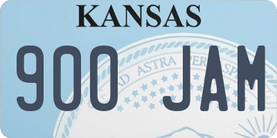 KS license plate 900JAM