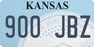 KS license plate 900JBZ