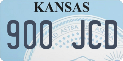 KS license plate 900JCD
