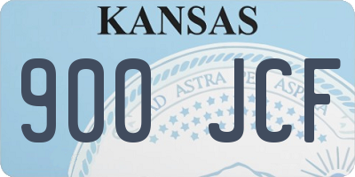 KS license plate 900JCF