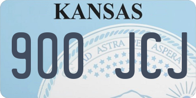 KS license plate 900JCJ