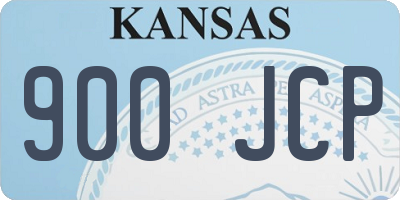 KS license plate 900JCP