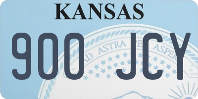 KS license plate 900JCY